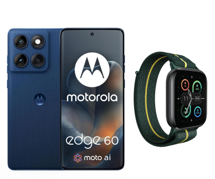 Smartfon / Telefon Motorola edge 60 5G 12/512GB Gibraltar Sea 120Hz + watch fit
